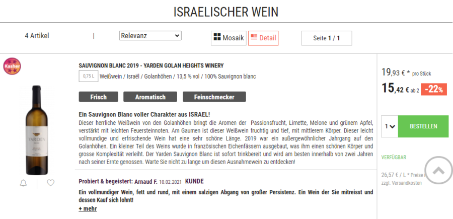 koscher wein online kaufen