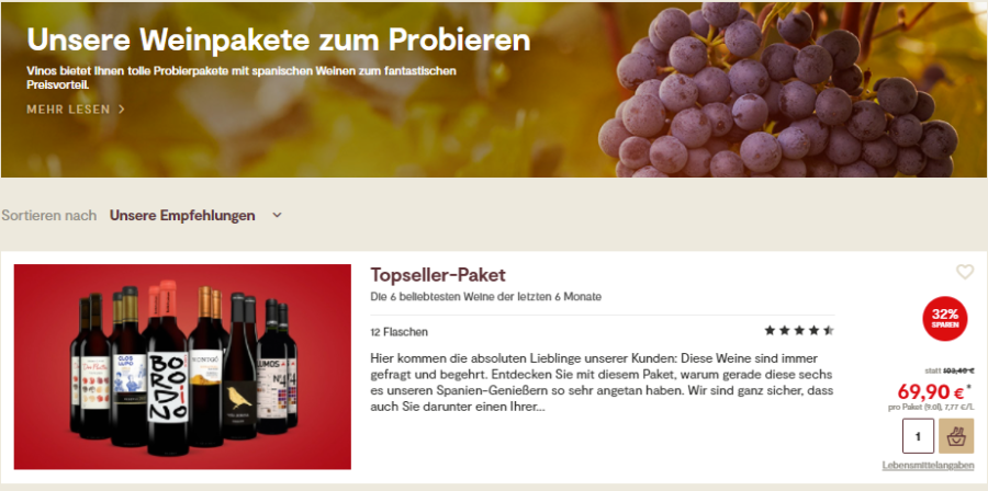 vinos.de weinpaket